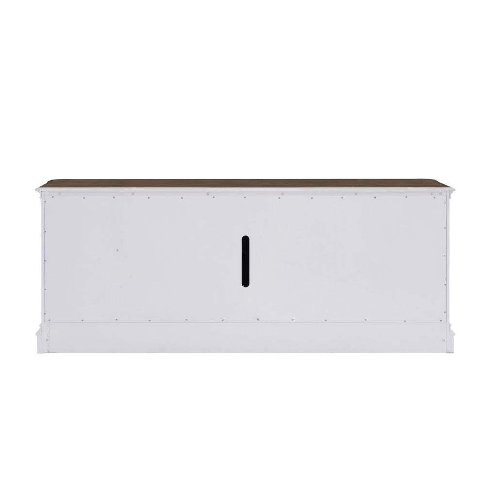 82 Inch Antique White TV Console G117365