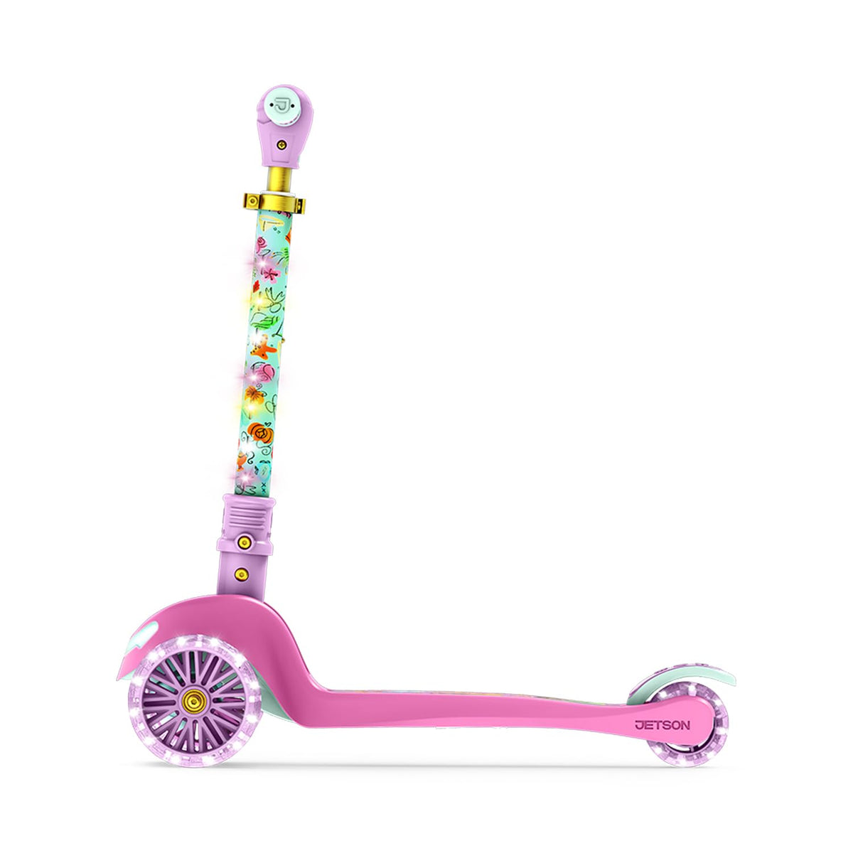 Kids Kick Scooter with LED Lights and Light-Up Wheels L981653