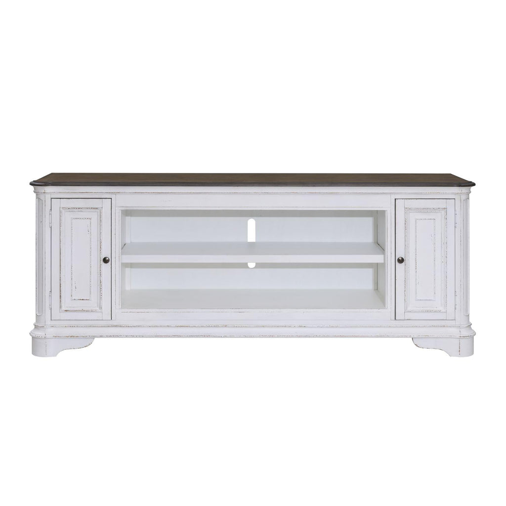 82 Inch Antique White TV Console G117365