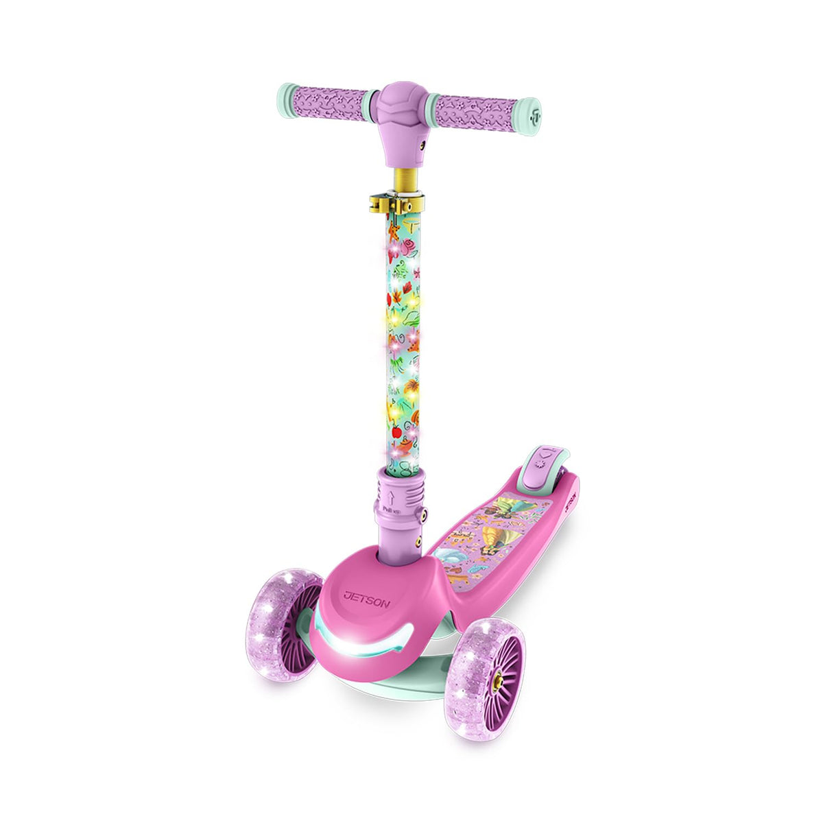Kids Kick Scooter with LED Lights and Light-Up Wheels L981653
