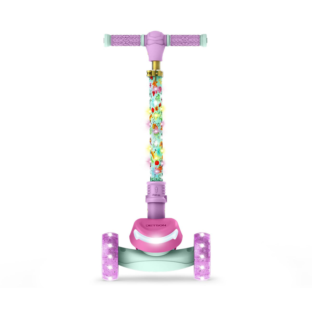 Kids Kick Scooter with LED Lights and Light-Up Wheels L981653