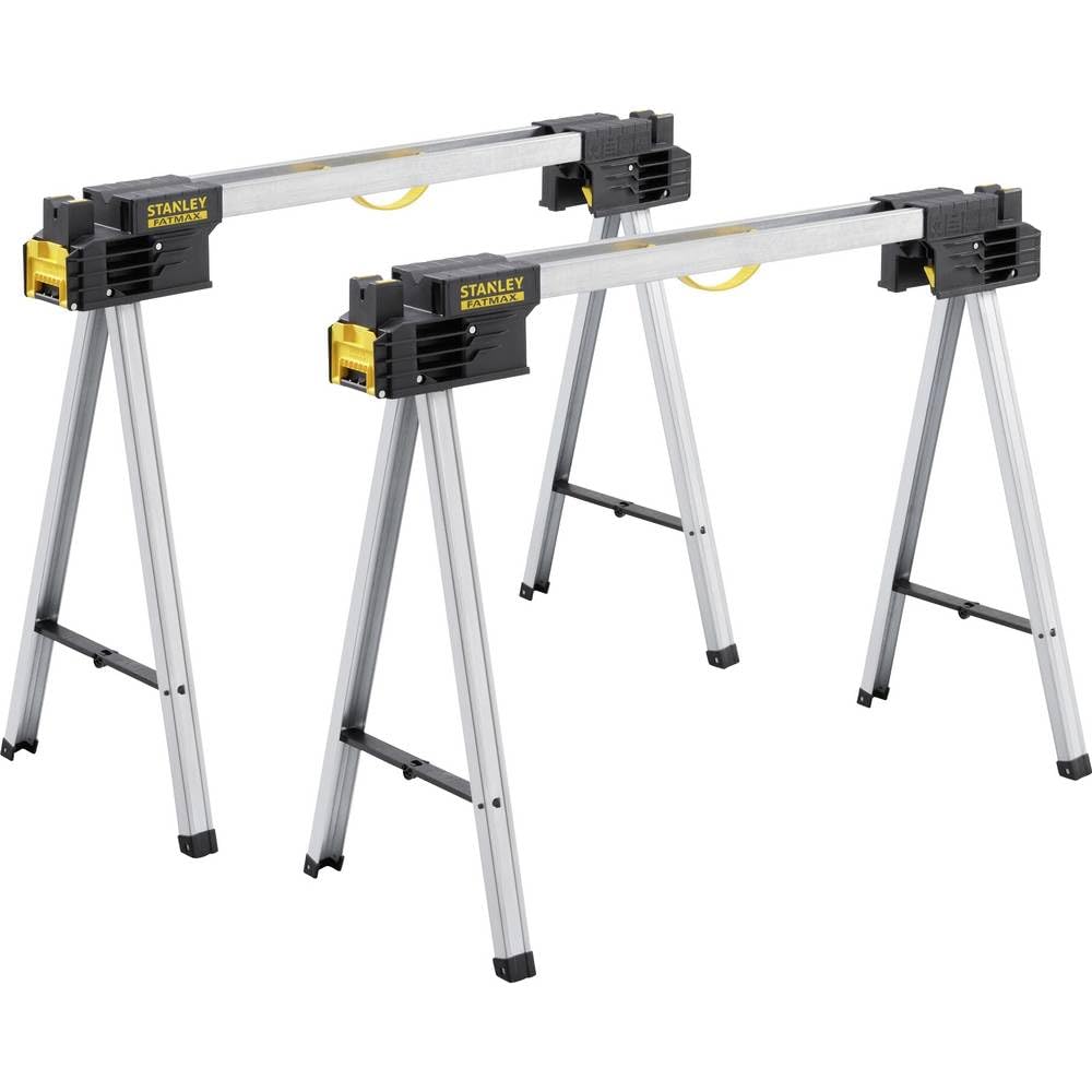 Folding Metal Sawhorse Pair 900kg Load Capacity L1843