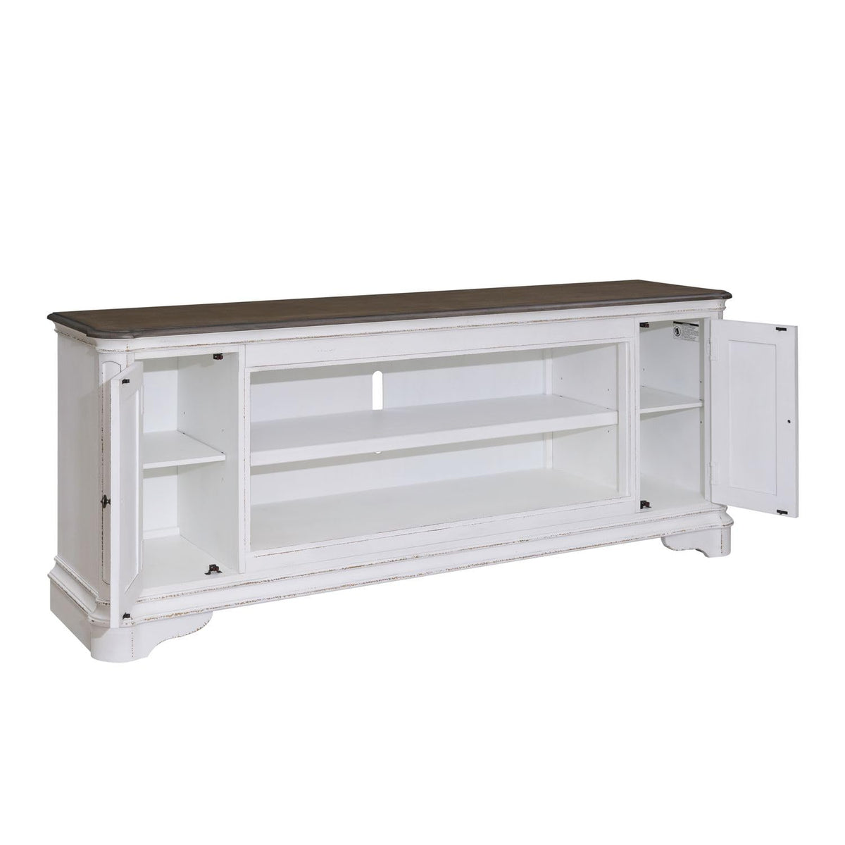 82 Inch Antique White TV Console G117365