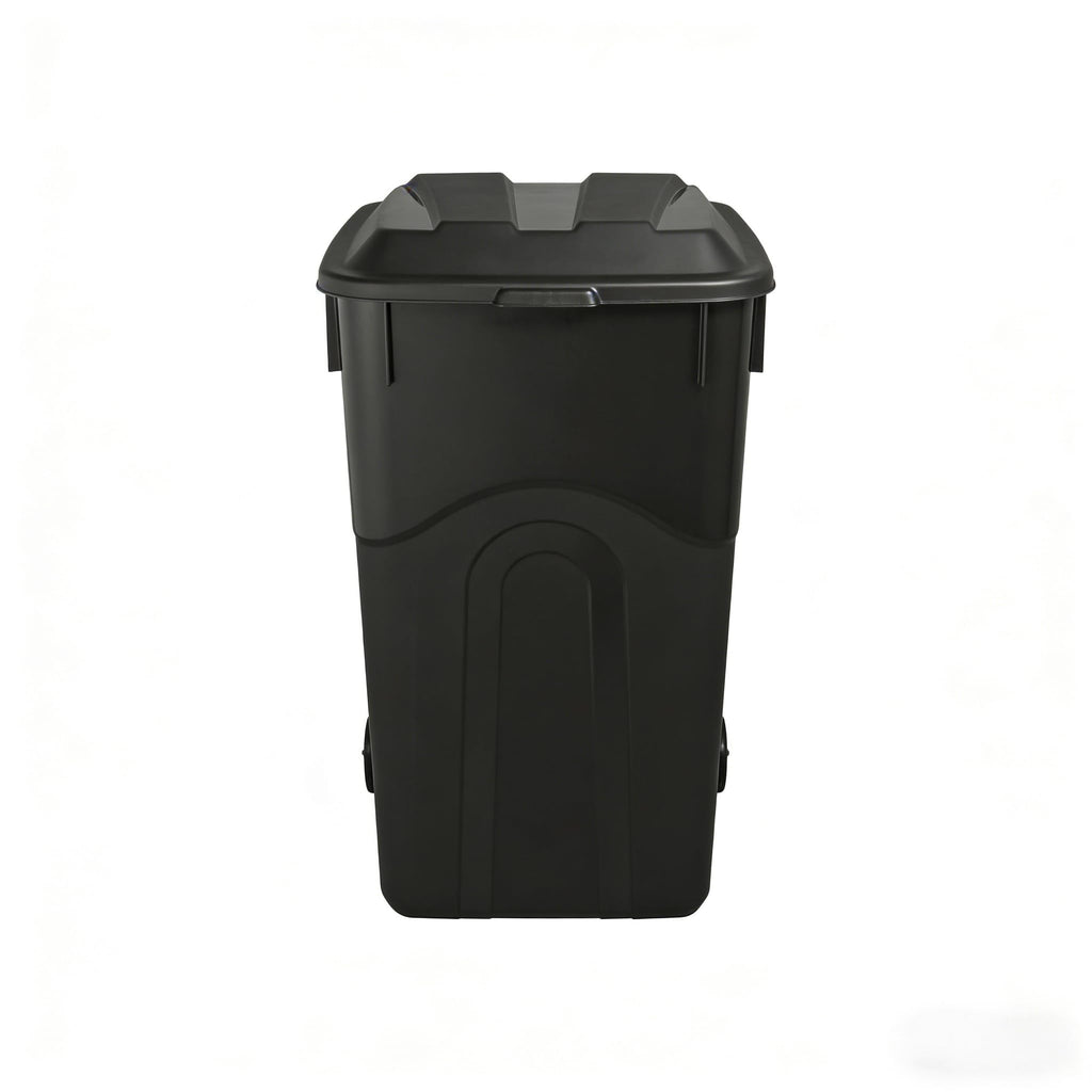 45 Gallon Wheeled Trash Can with Attached Lid L905807