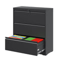 3 Drawer Metal File Cabinet with Lock E519226