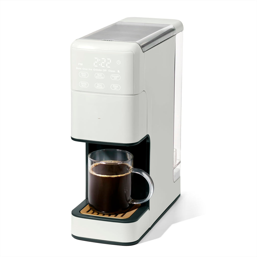 Single Serve Coffee Maker with Burr Grinder S48207