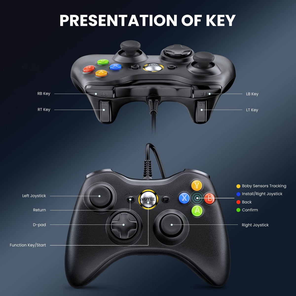 Wired PC Controller K458