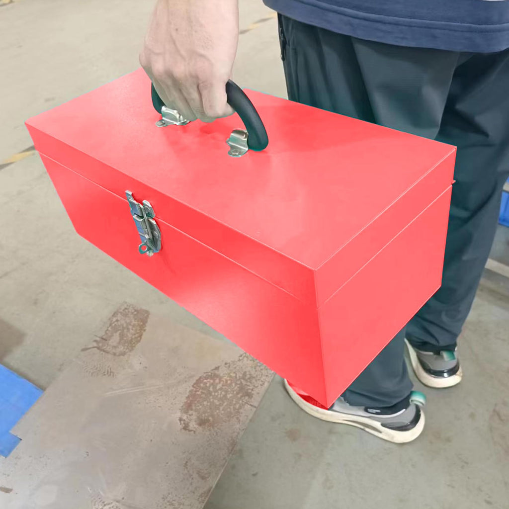 16" Small Metal Tool Box with Latch Closure A799