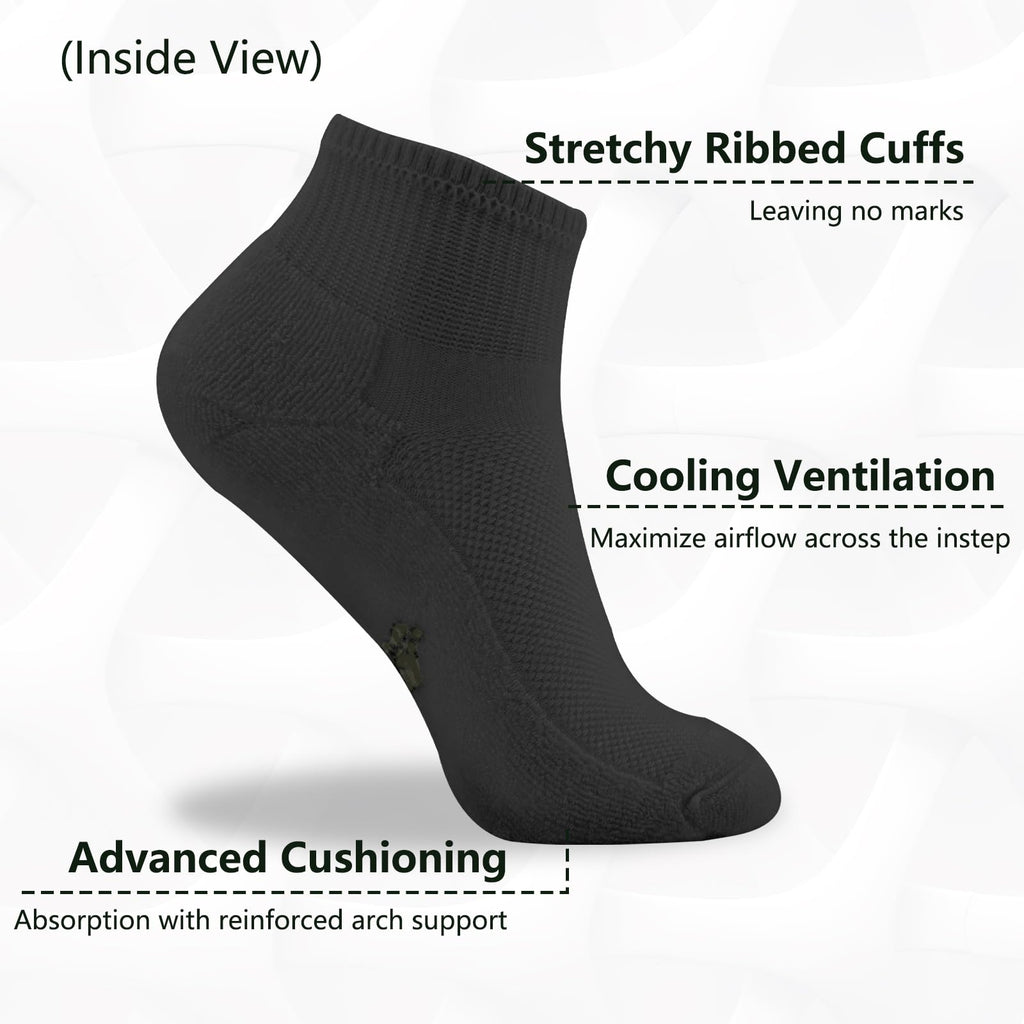 Bamboo Viscose Ankle Socks 6 Pairs U956