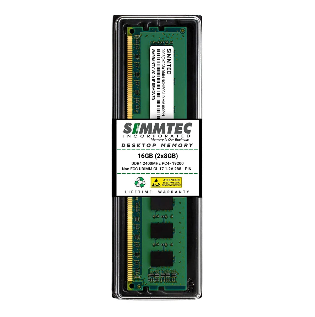 16GB DDR4 2400MHz Non-ECC UDIMM Desktop Memory Kit W269