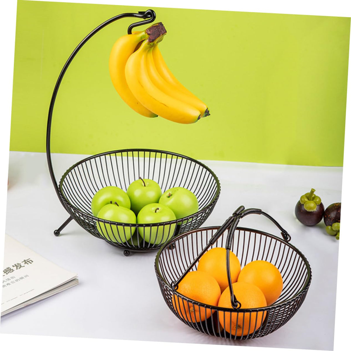 Double Layer Iron Fruit Basket C522