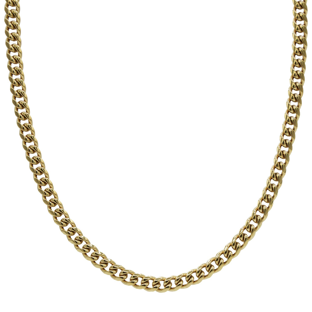 Gold-Plated Micro Cuban Link Chain C273