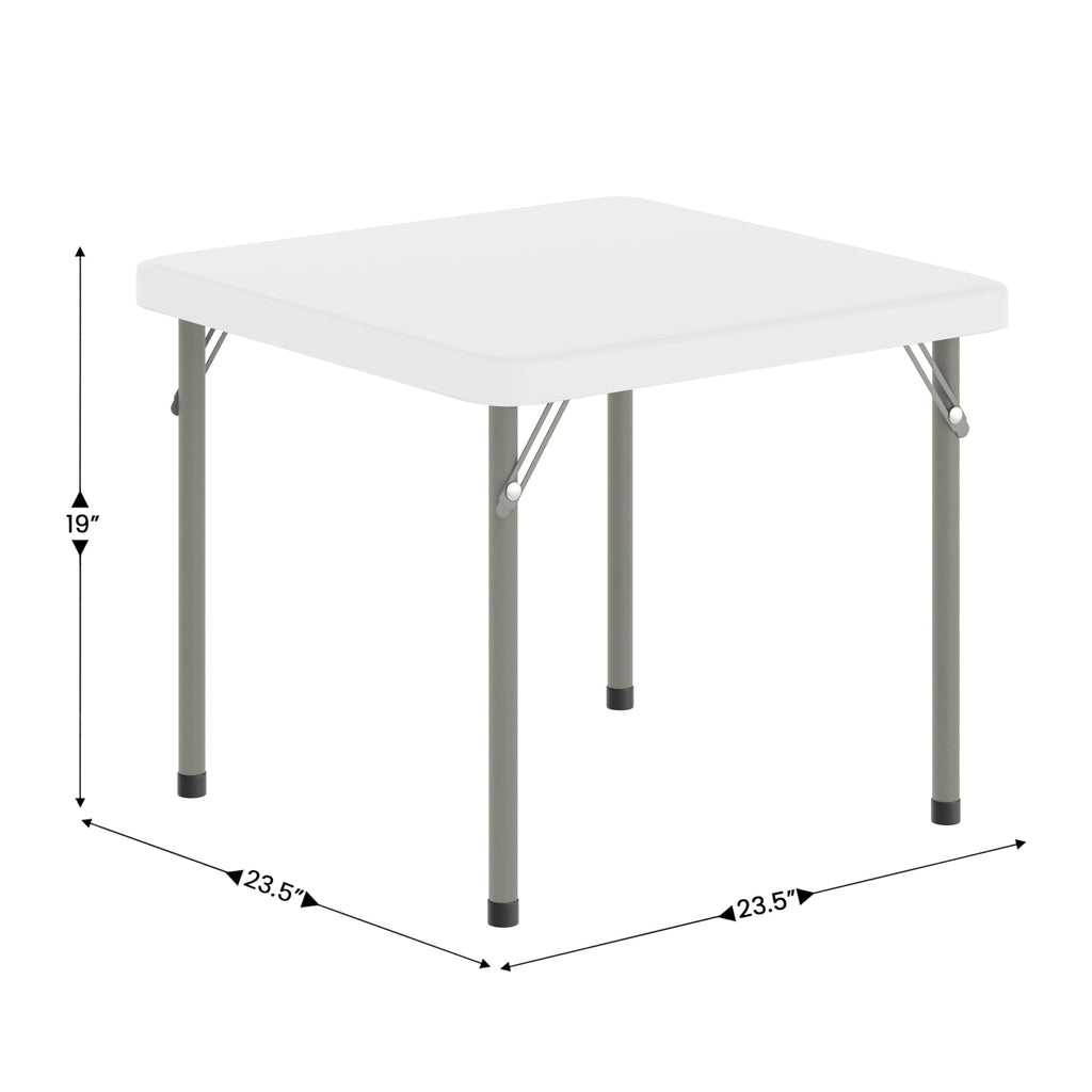 Kids 24x24 in Plastic Locking Folding Table J762