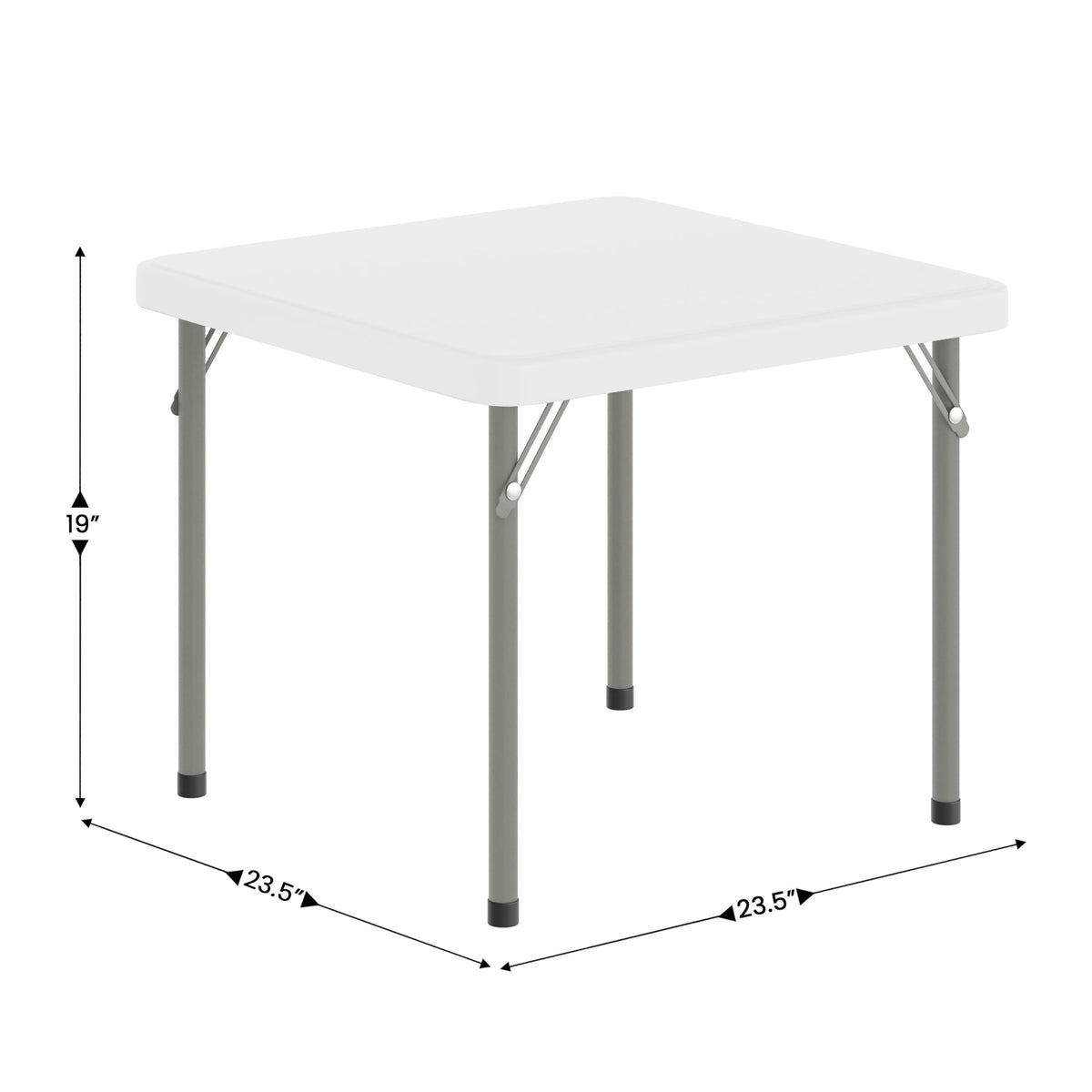 Kids 24x24 in Plastic Locking Folding Table J762