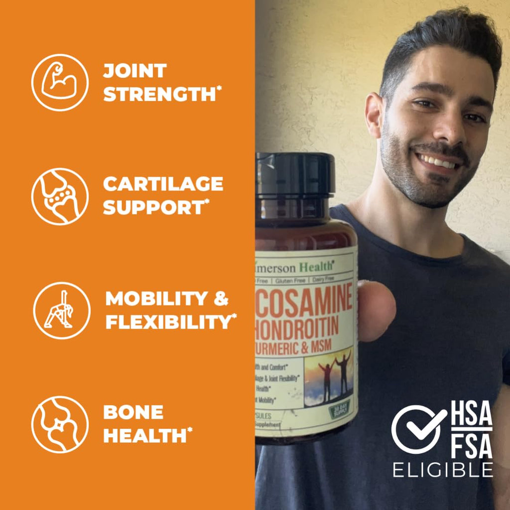Glucosamine Chondroitin MSM with Turmeric Boswellia & Liver Supplement with Milk Thistle Extract A87247