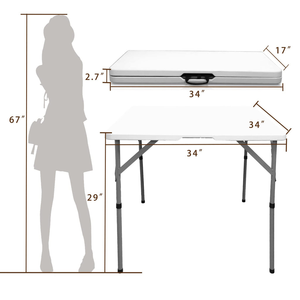 34" Square Folding Table F868229