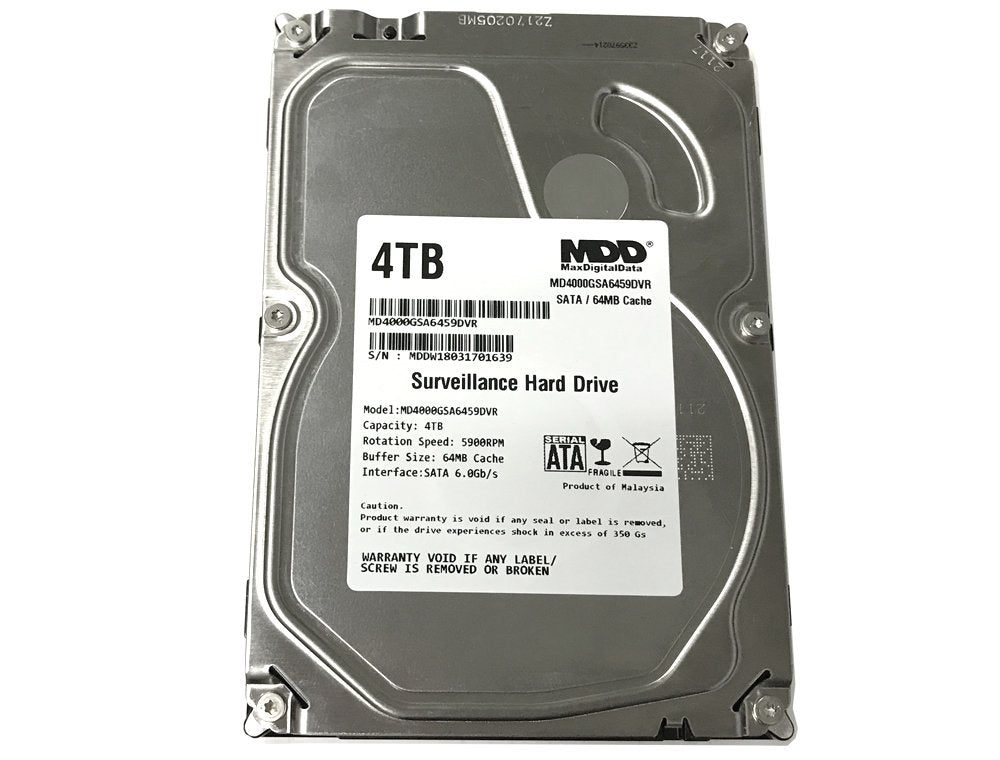 4TB 5900PM SATA 6.0Gb/s 3.5-inch Internal Surveillance Hard Drive M871