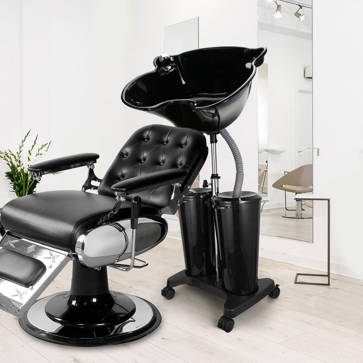 Portable Shampoo Bowl with Electric Pump N7357