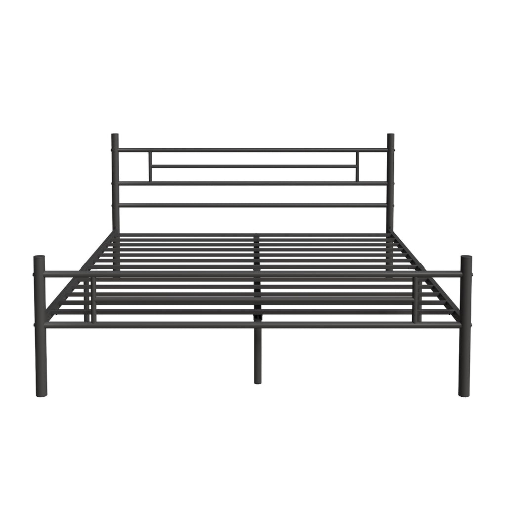 Full Size Metal Platform Bed Frame with Headboard and Footboard B94684