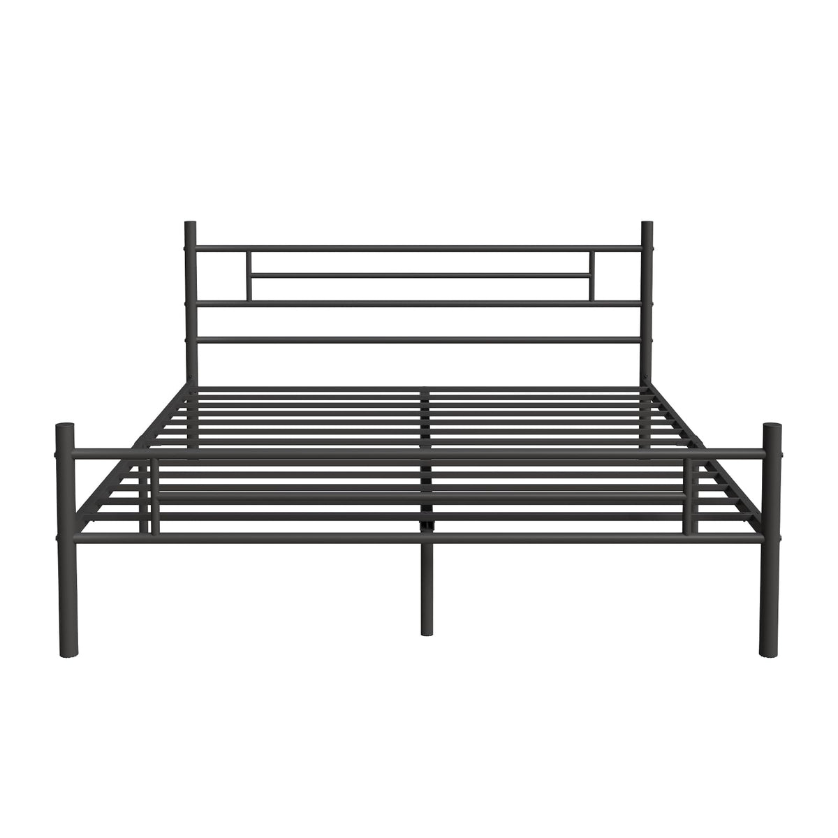 Full Size Metal Platform Bed Frame with Headboard and Footboard B94684