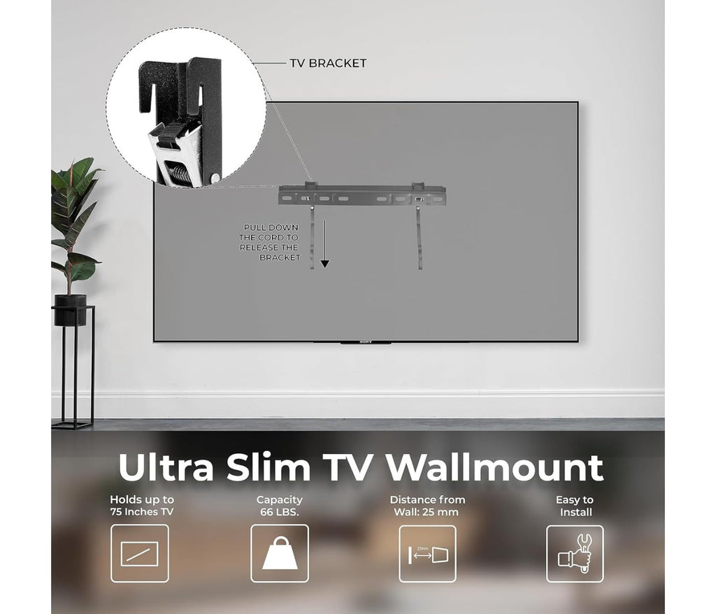 55" 4K LED Smart TV with Wall Mount D2406