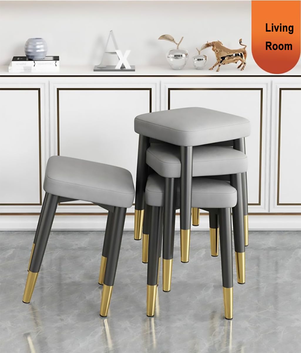 4 Pcs Stackable Carbon Steel Stools G4805