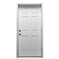 Steel Primed Left Hand Outswing Prehung Front Door 6-Panel 32'' x 80" Q8866