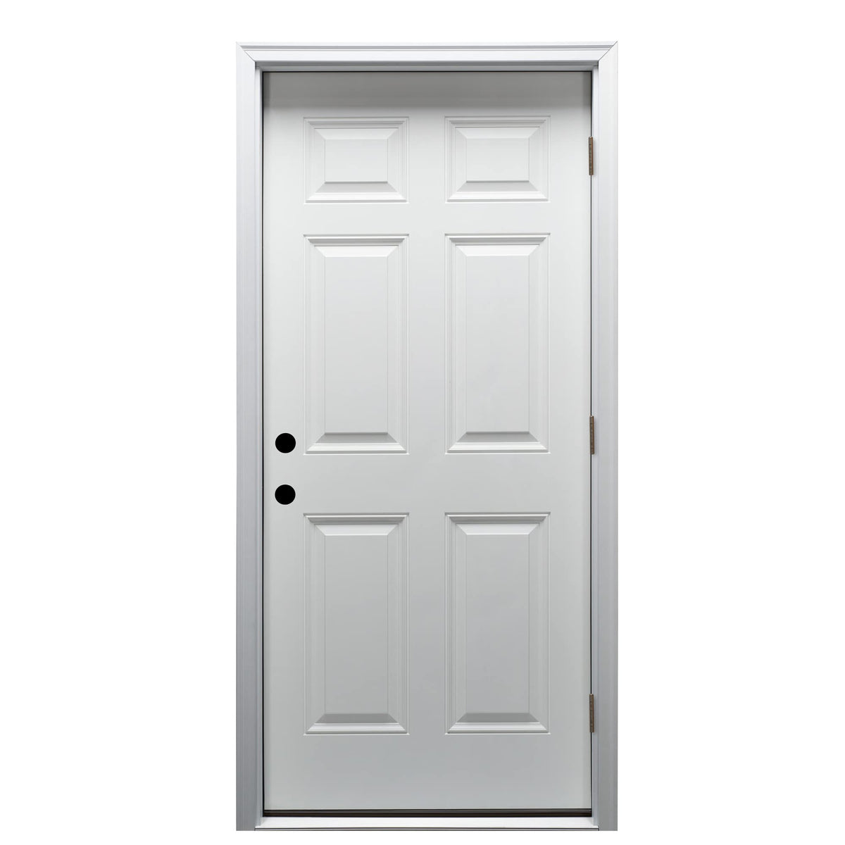 Steel Primed Left Hand Outswing Prehung Front Door 6-Panel 32'' x 80" Q8866