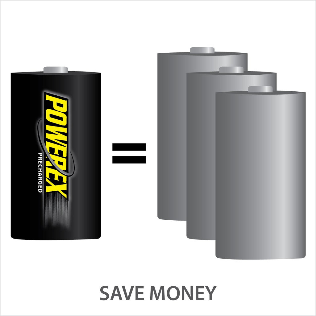 Rechargeable NiMH D Batteries 2-pack D38691