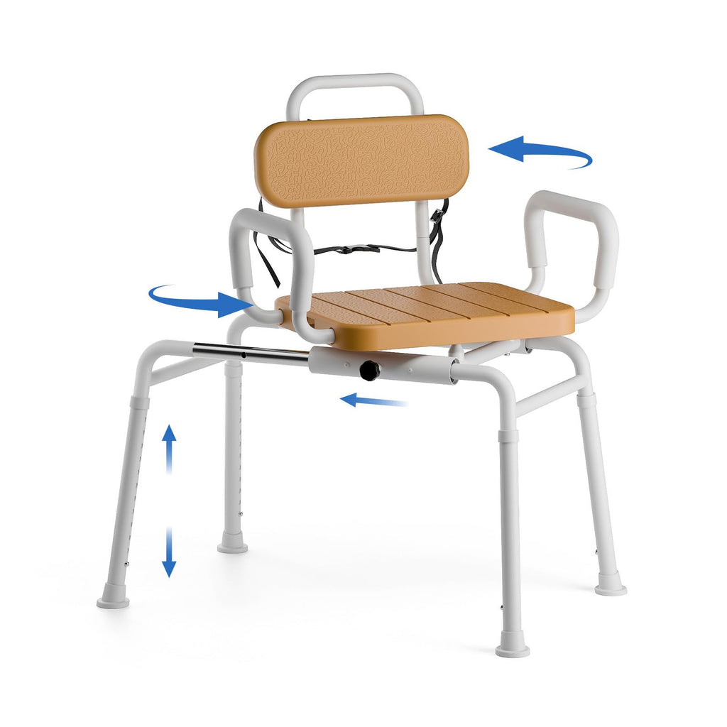 Sliding Shower Chair with Swivel Seat H49008
