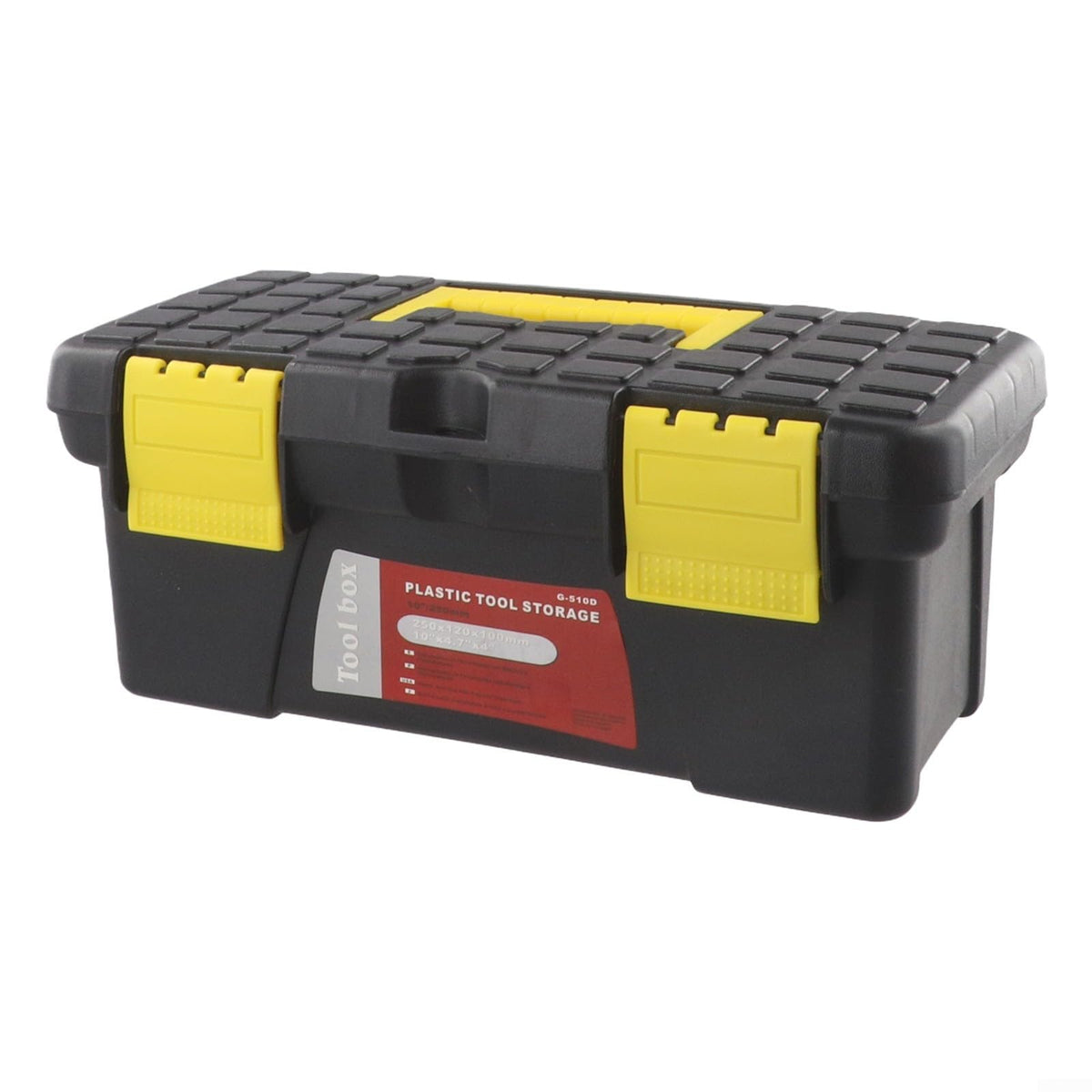 10 Inch Black Plastic Toolbox A50796