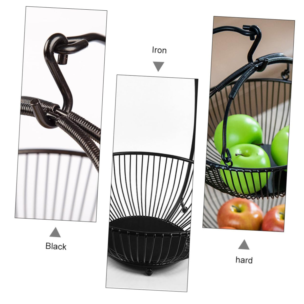Double Layer Iron Fruit Basket C522
