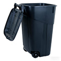 45 Gallon Wheeled Trash Can with Attached Lid L905807