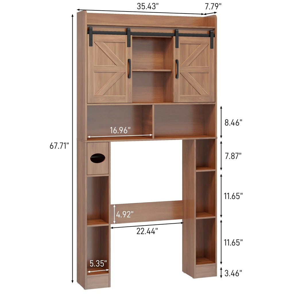 Over The Toilet Cabinet with Sliding Doors M23983