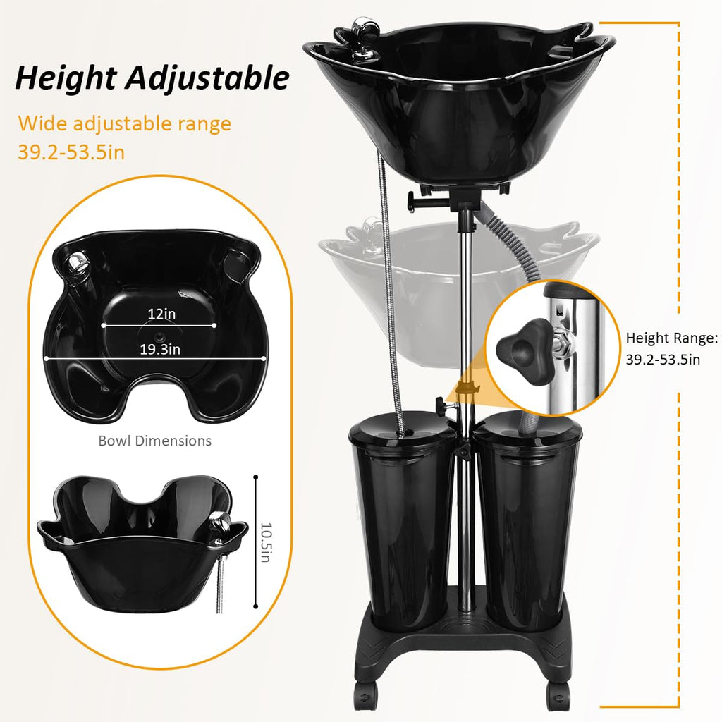 Portable Shampoo Bowl with Electric Pump N7357