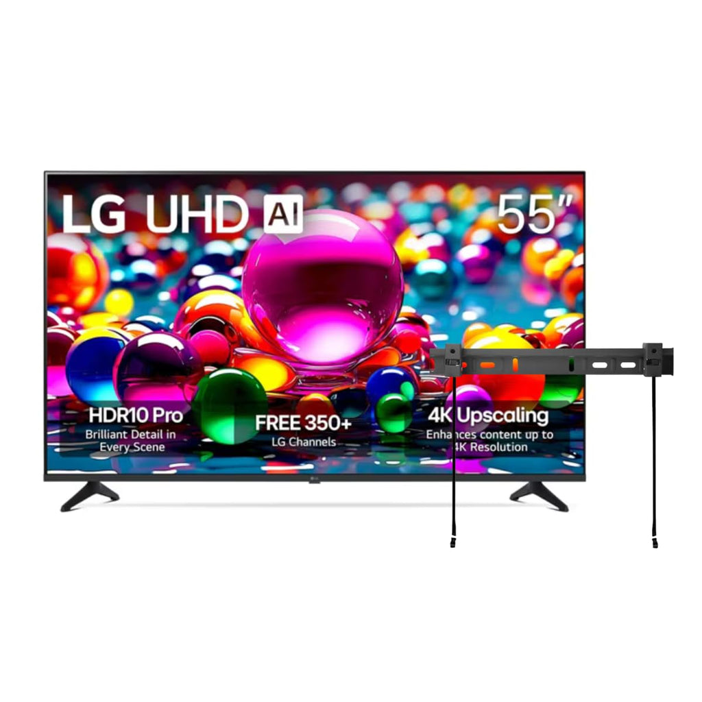 55" 4K LED Smart TV with Wall Mount D2406