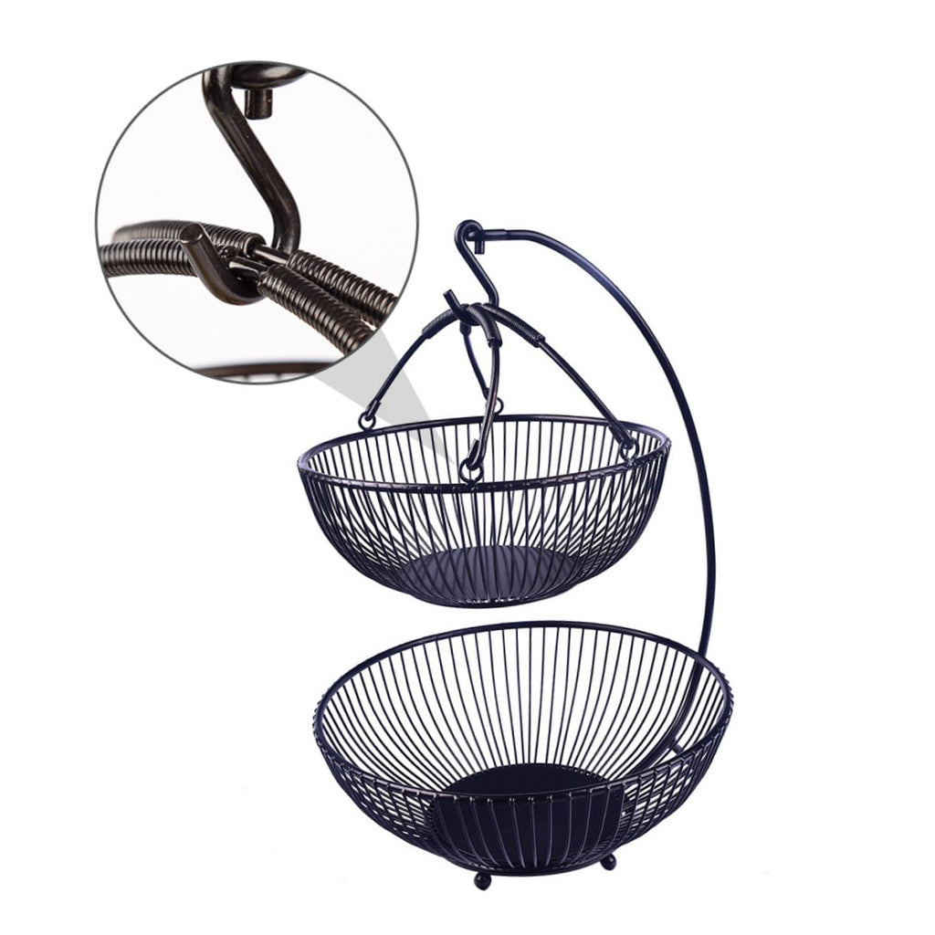 Double Layer Iron Fruit Basket C522
