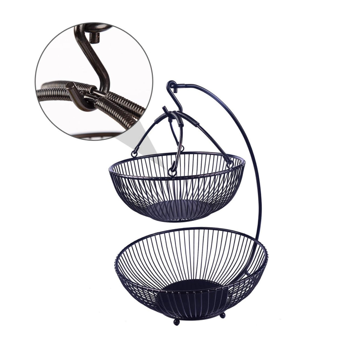 Double Layer Iron Fruit Basket C522