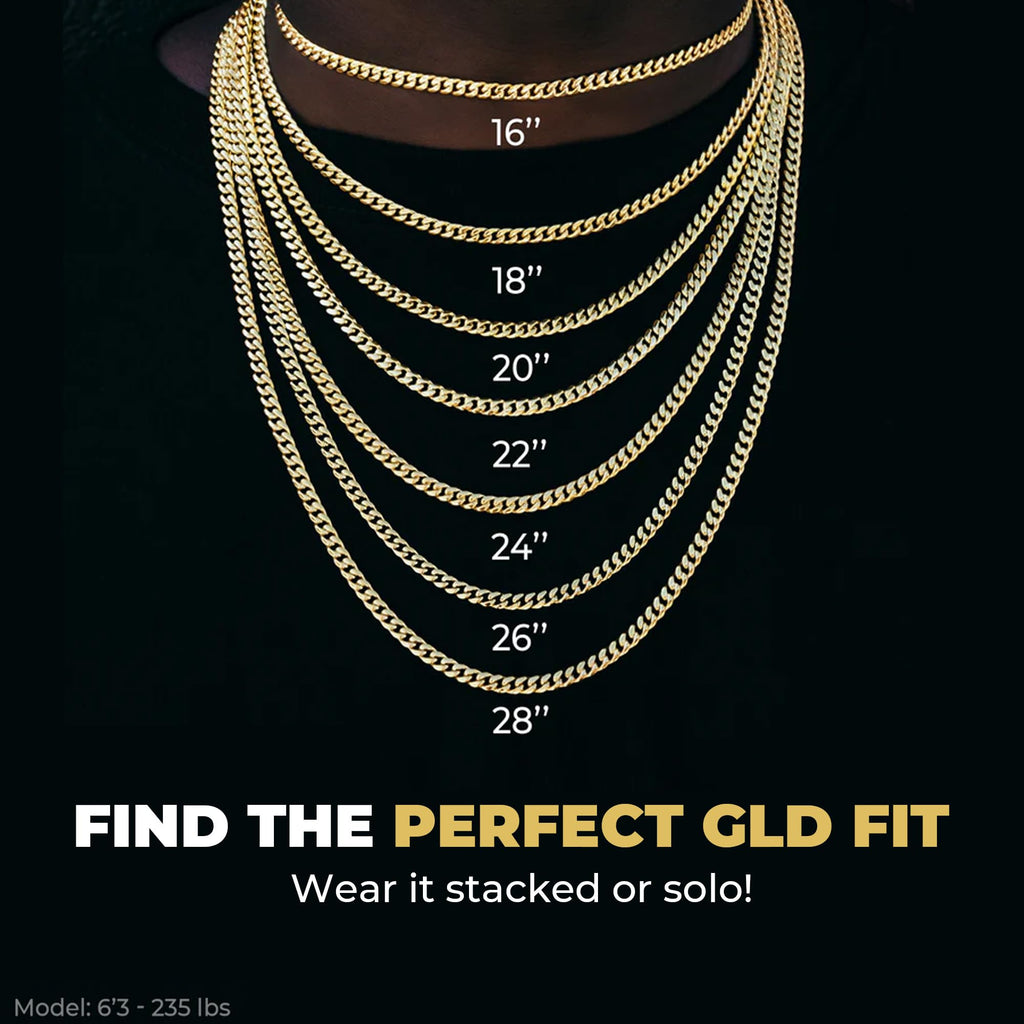 Gold-Plated Micro Cuban Link Chain C273