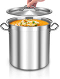 40 Quart Stainless Steel Stock Pot with Lid P913