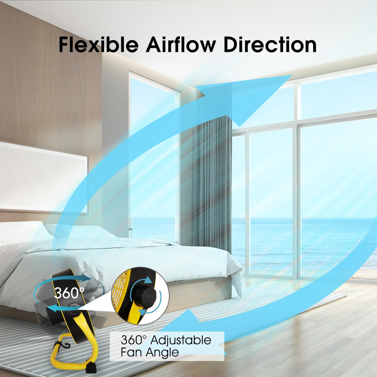 12 Inch High Velocity Metal Floor Fan S321