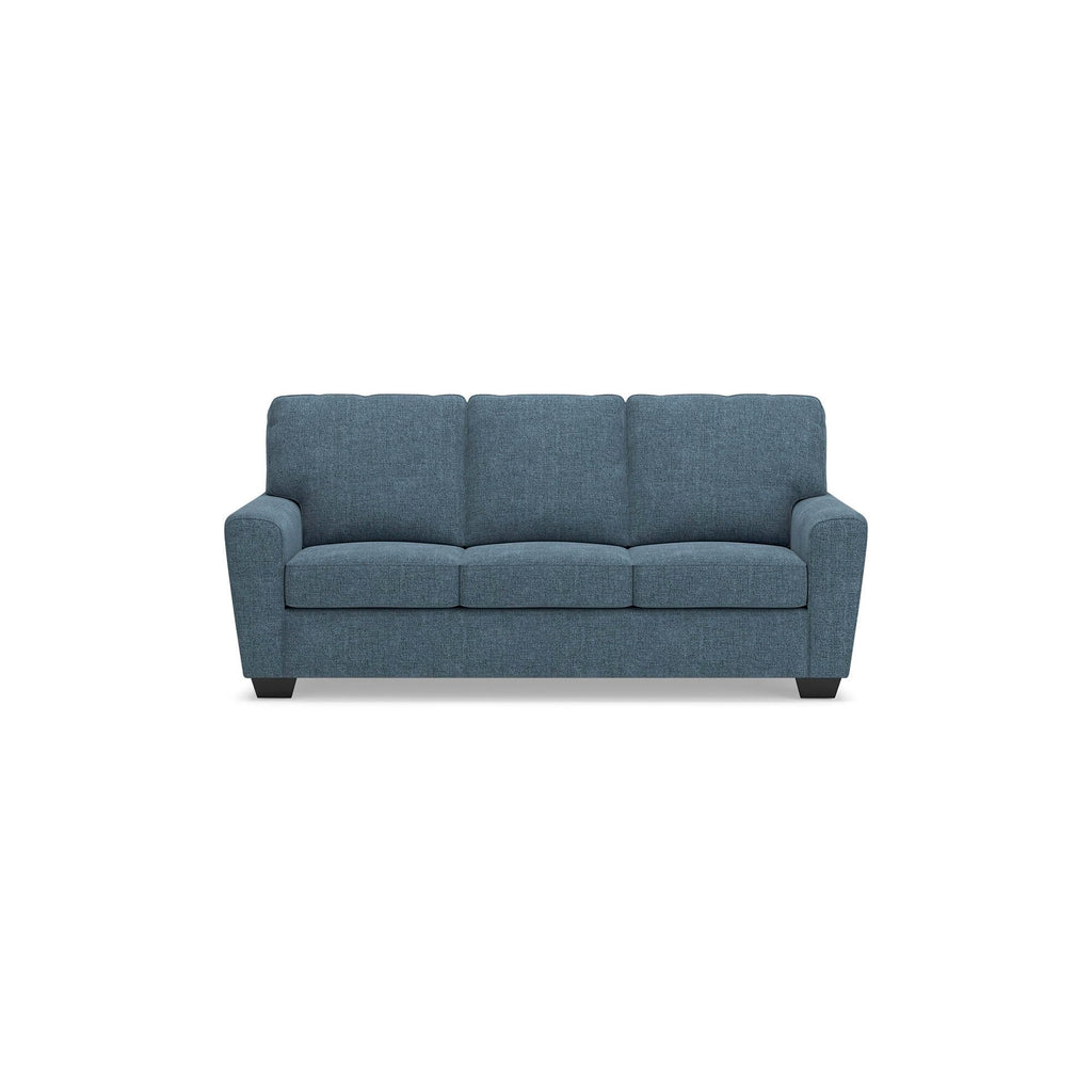 Blue Chenille 3 Seater Couch L92196