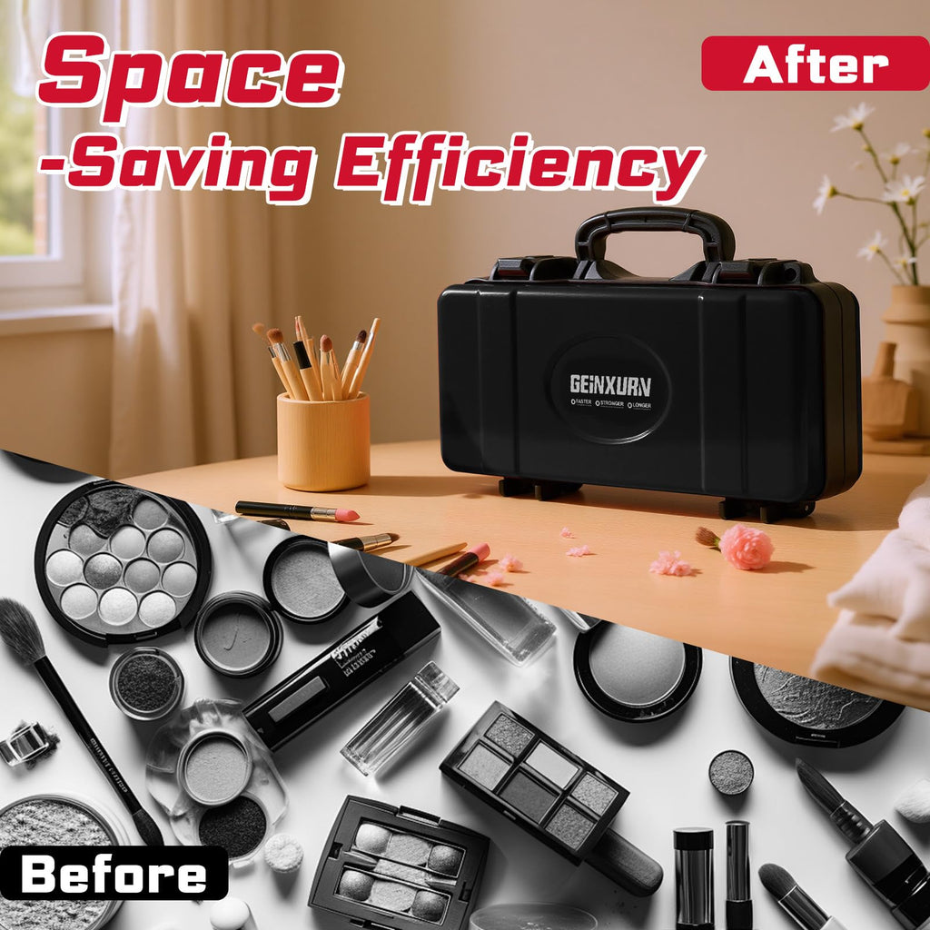 Black Steel Tool Box with Safety Latch and Handle D898