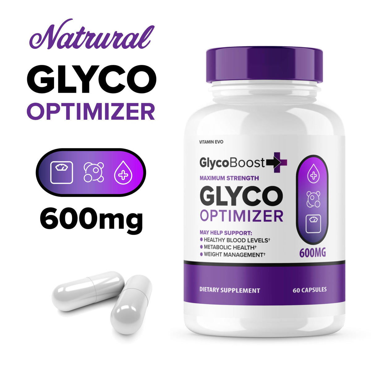 60 Capsules Glycogen Support Supplement D782516