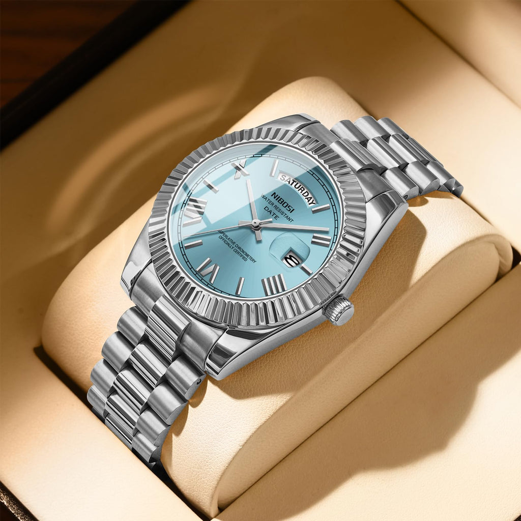 Men's Analog Quartz Watch Rose Gold Stainless Steel J331