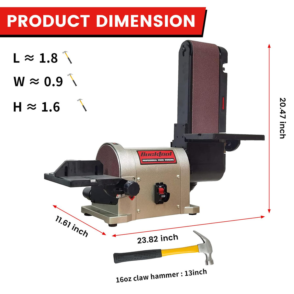 Bench Belt Disc Sander 4x36" Belt 6" Disc F6393