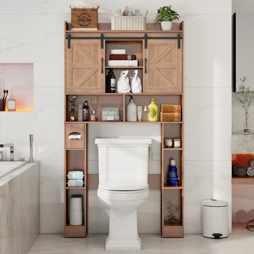 Over The Toilet Cabinet with Sliding Doors M23983