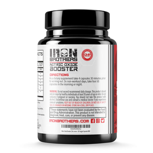 120 Vegan Capsules Nitric Oxide Supplement V136679