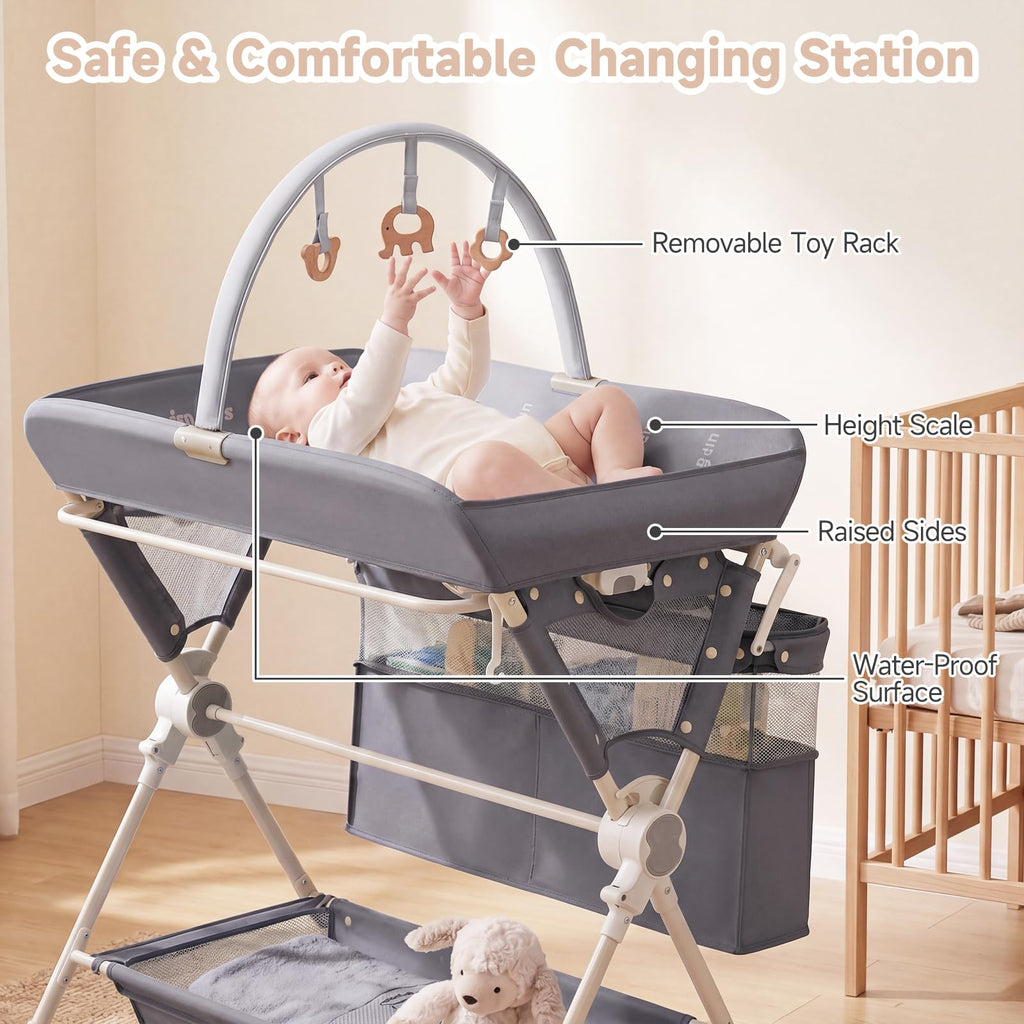 Portable Baby Changing Table with Wheels Z655