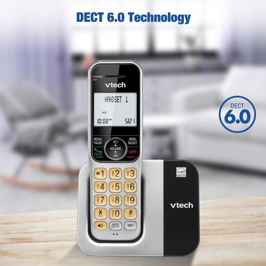 2-Handset Cordless Phone System with Call Block Z114